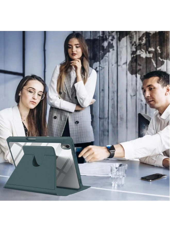 for Honor Pad X9 11.5 بوصة غطاء الحالة, حالة الحماية اللوحية , الاكريليك 360 درجة تصميم الدوار, تلقائي الاستيقاظ / النوم, جلد ناعم, أخضر - Image 4